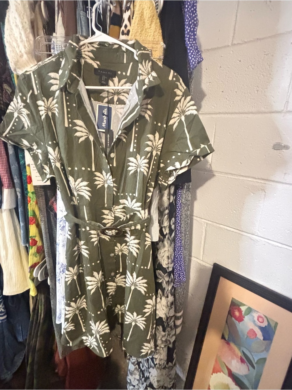 Tahari printed romper nwt